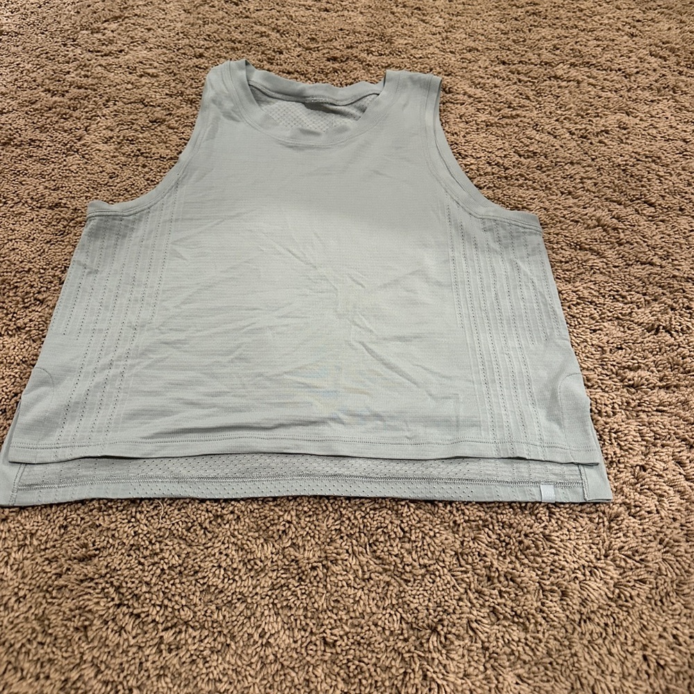 Lululemon athletica blue meshy tank top